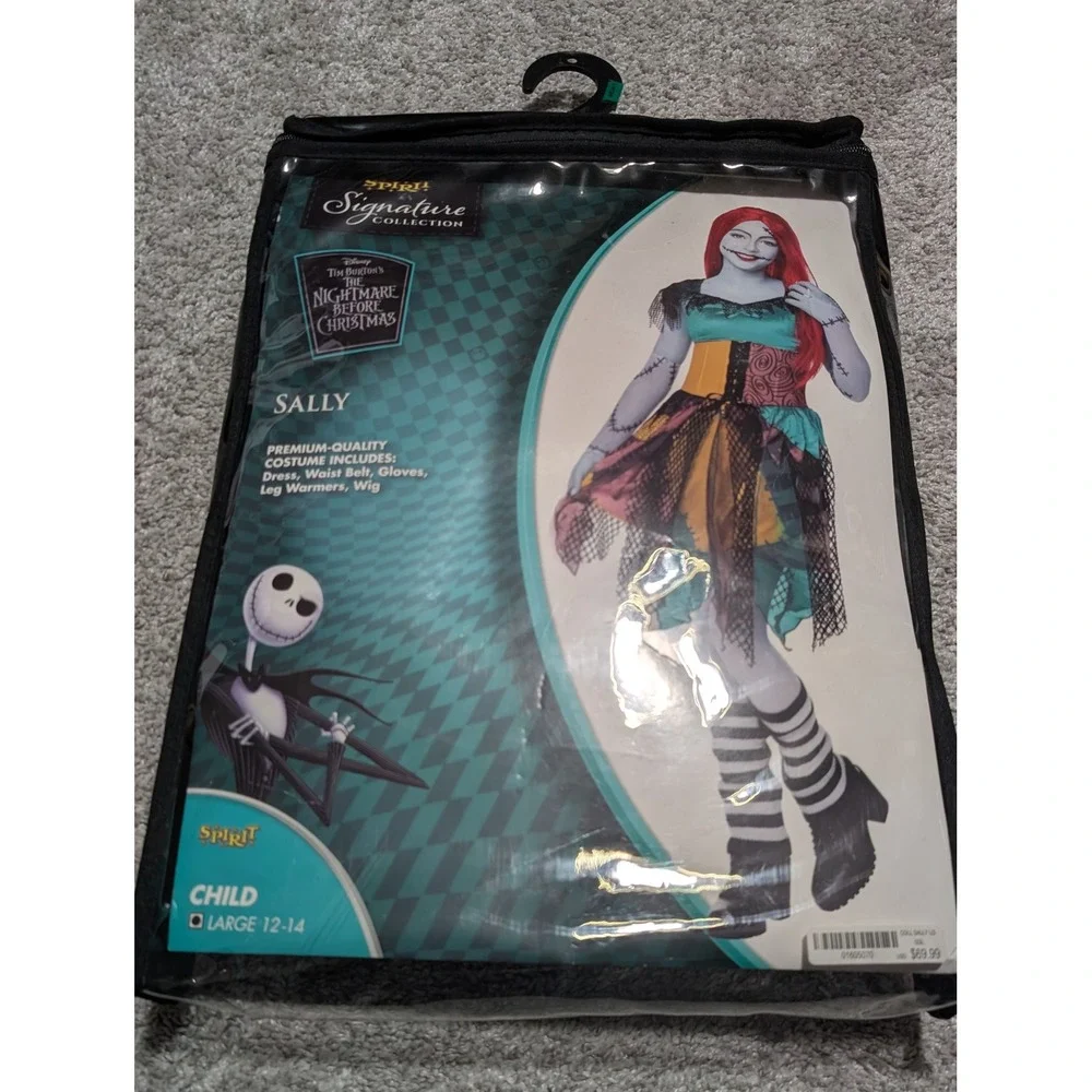 Spirit Costume Kids L 12-14 Multi Sally Nightmare Before Christmas Signature Wig